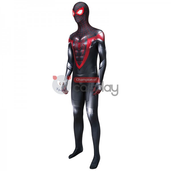 Spiderman Jumpsuit Spider Man PS5 Miles Morales Cosplay Costume ...