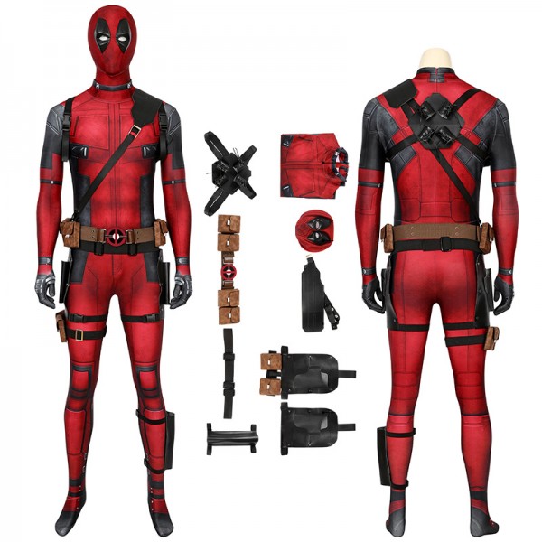 Deadpool Wade Wilson Jumpsuit Halloween Cosplay Costume - Champion Cosplay