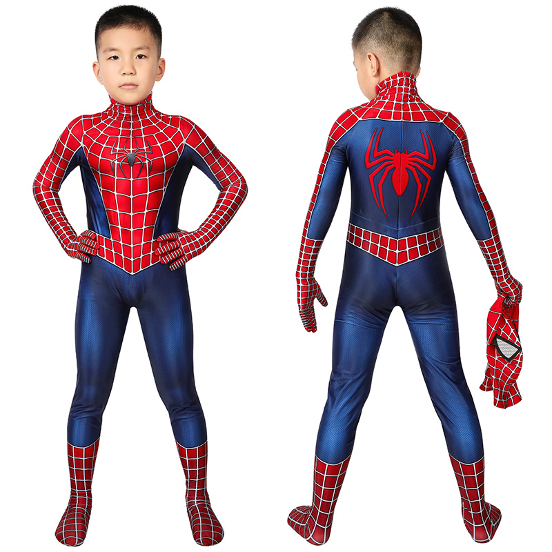 Kids Spider Man Tobey Maguire Cosplay Costume Edition Spiderman ...