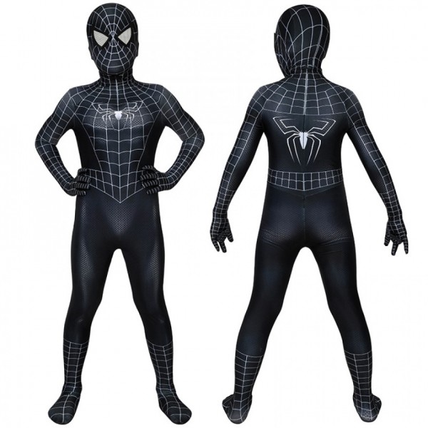 Spiderman 3 Eddie Brock Cosplay Costume Venom Jumpsuit for Kids ...