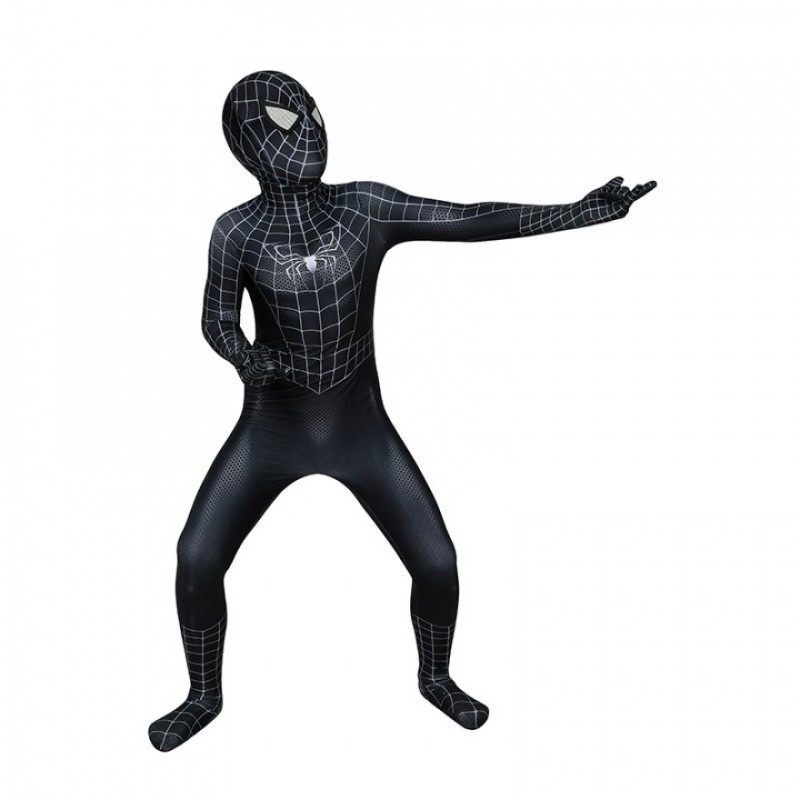 Spiderman 3 Eddie Brock Cosplay Costume Venom Jumpsuit for Kids ...