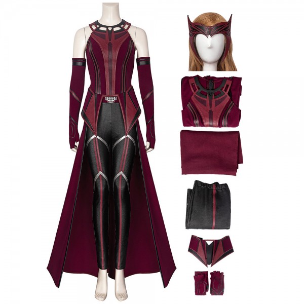 Wanda Costume WandaVision Maximoff Scarlet Witch Cosplay Suit Champion Cosplay