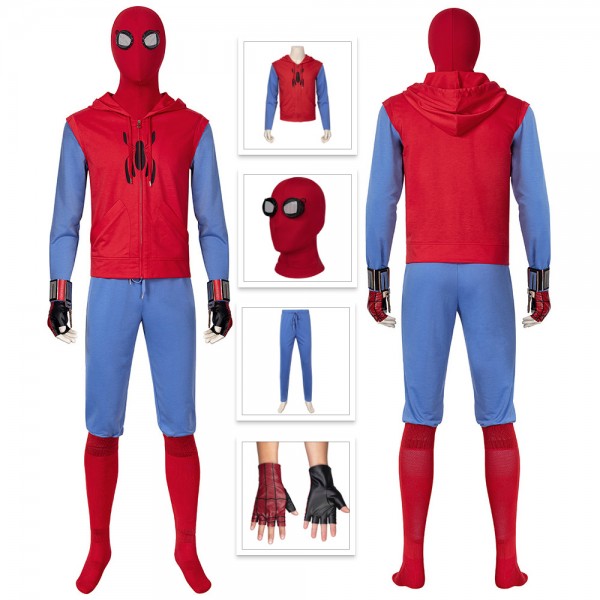 Spiderman Costume Spider-Man Homecoming Peter Parker Cosplay Suit ...