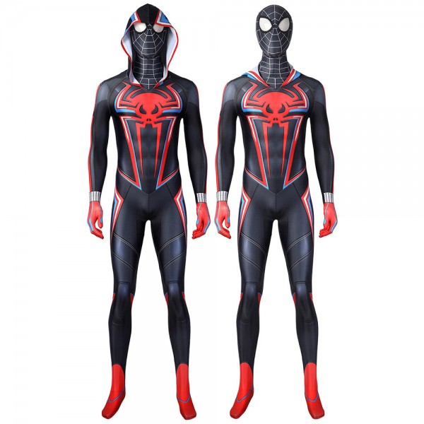 Spiderman Costume Spider-Man PS5 Miles Morales 2099 Cosplay Suit ...