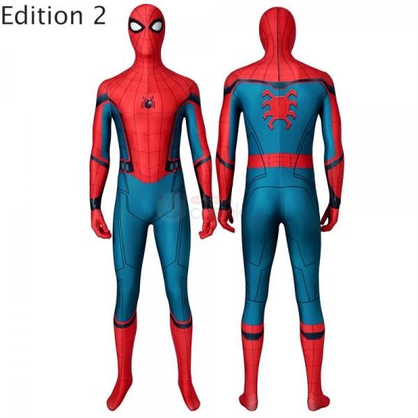 Spiderman Suit Spider-Man Homecoming Peter Park Cosplay Costumes ...