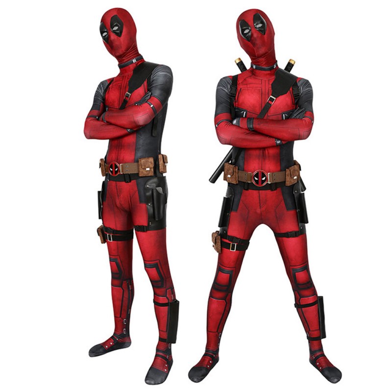 Deadpool Wade Wilson Jumpsuit Halloween Cosplay Costume