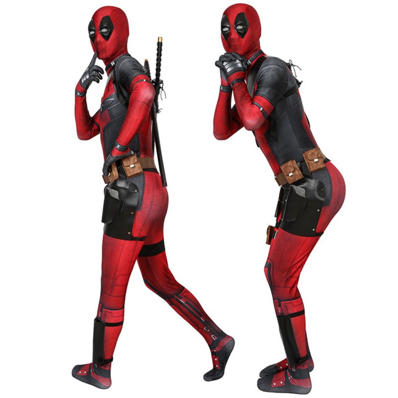 Deadpool Wade Wilson Jumpsuit Halloween Cosplay Costume