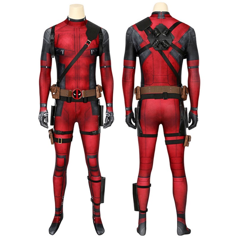 Deadpool Wade Wilson Jumpsuit Halloween Cosplay Costume