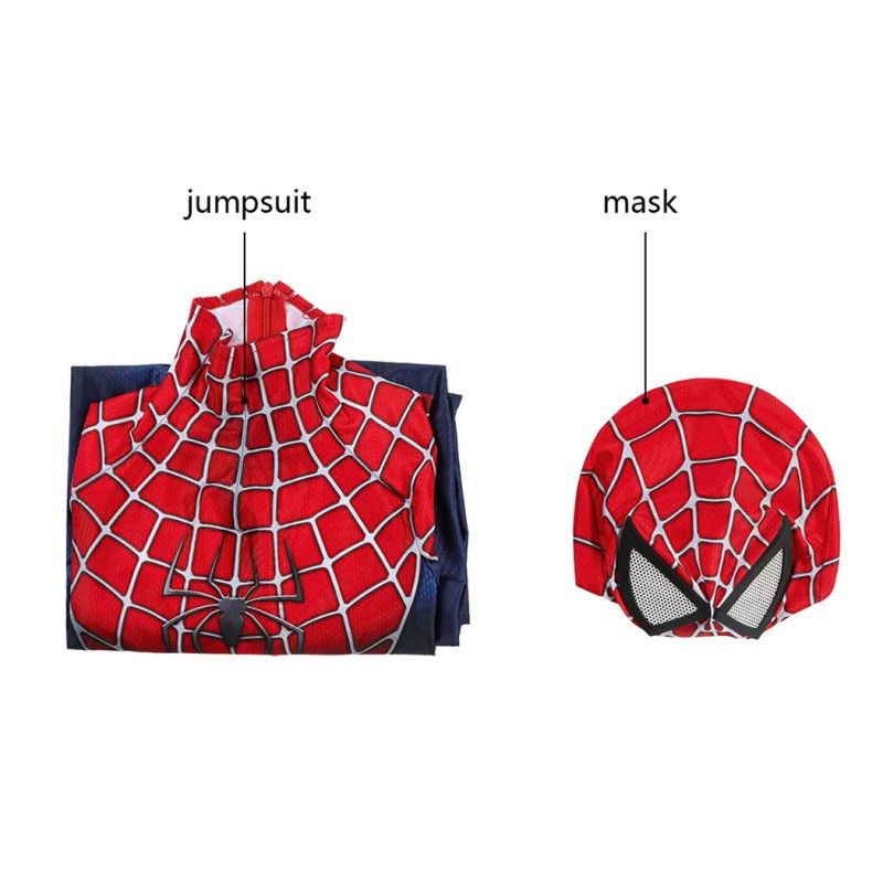 Kids Spider Man Tobey Maguire Cosplay Costume Edition Spiderman Jumpsuit