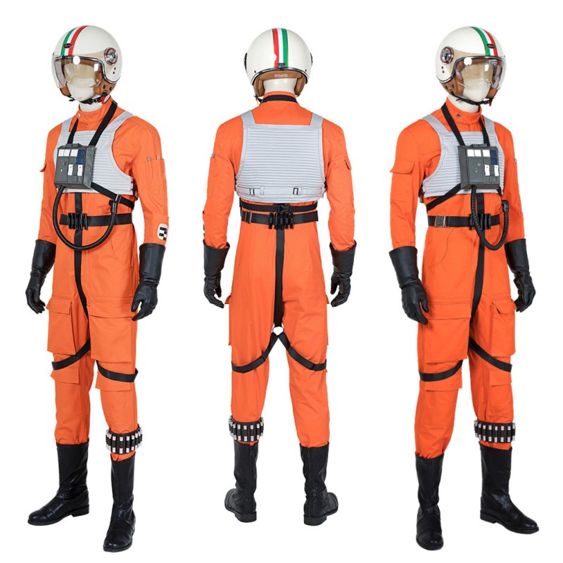 Star Wars Costumes Luke Skywalker X-Wing Pilot Fighter Cosplay Costume