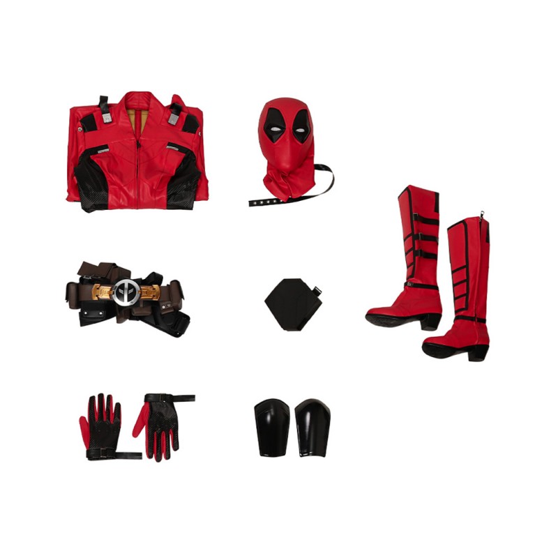 Lady Deadpool Costumes 2024 Deadpool Wolverine Wanda Wilson Cosplay Suit Deluxe Edition