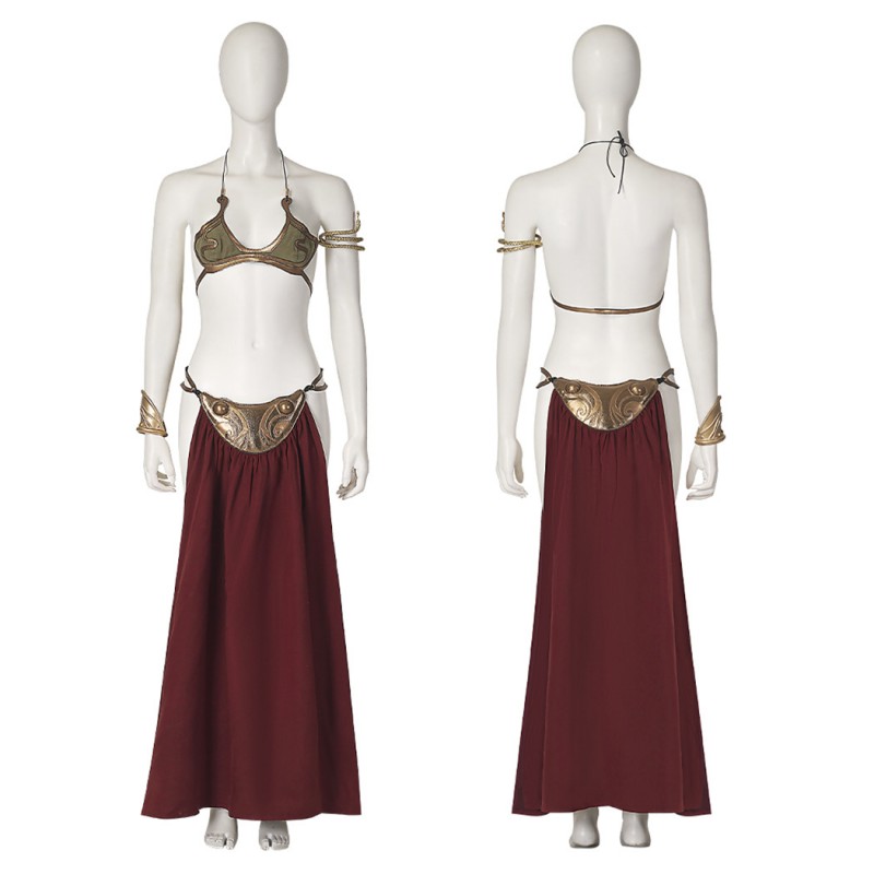 Star Wars 6 Princess Leia Cosplay Costumes Slave Outfit